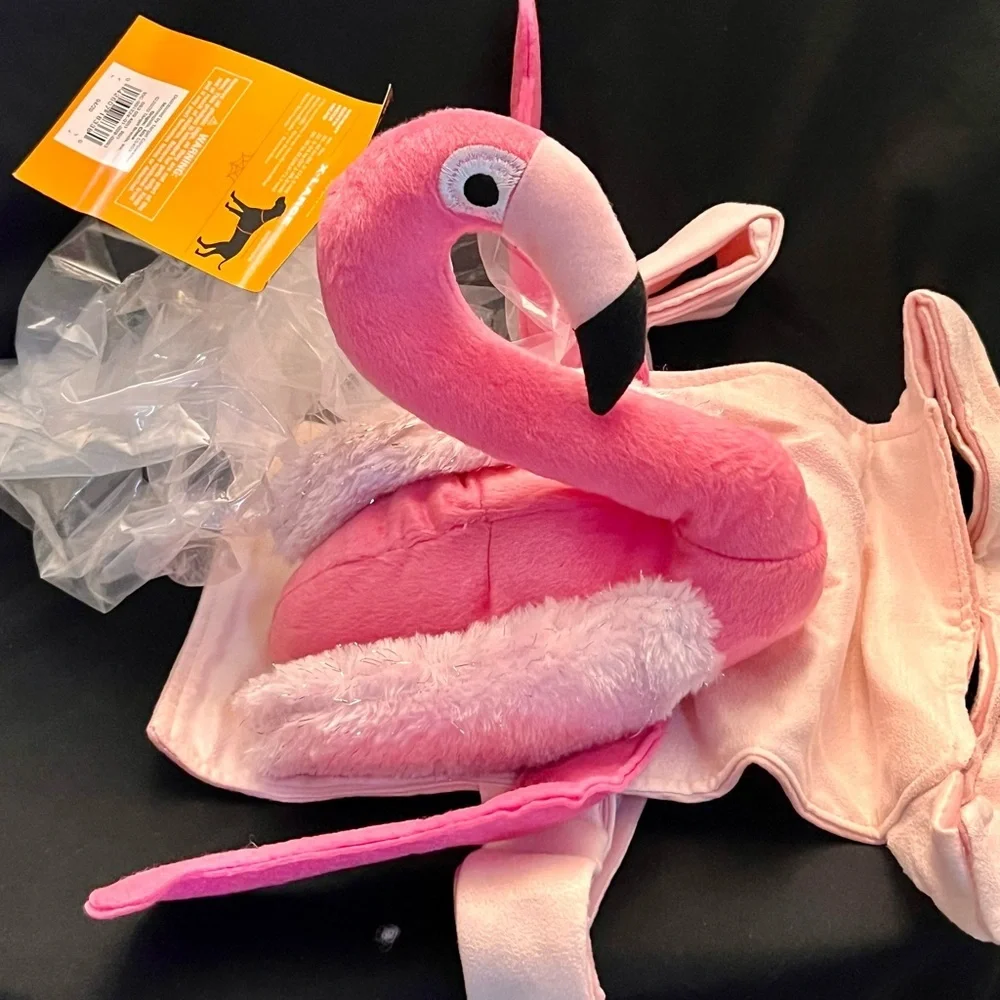 Hyde & EEK Flamingo Rider Dog Costume XL Halloween Pink Pet Apparel Outfit New